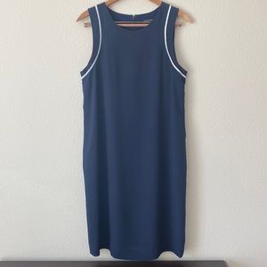 Banana Republic Women’s Navy&White w/White Piping Sleeveless Dress Size 8